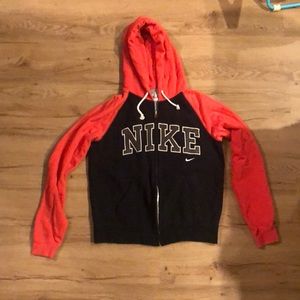 Nike zip up sweatshirt